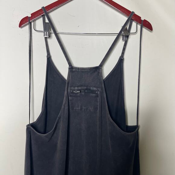 Free People x FP Movement Hot Shot Onesie Jumpsuit in Washed Black sz L - Picture 9 of 9